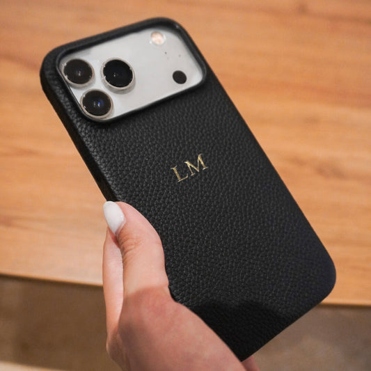 Case de cuero Negro iPhone 17 Pro Max
